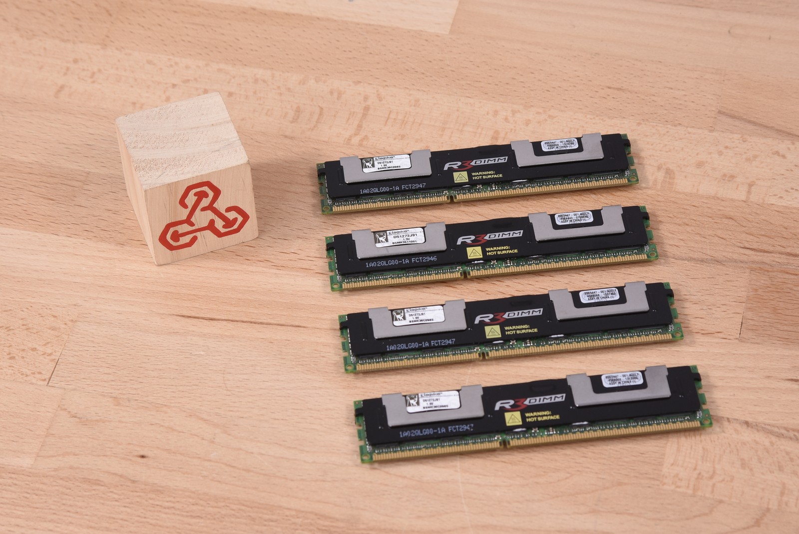 Kingston 4GB (4 x 4GB) 2R 1333MHz PC3-10600 D51272J91 Lot of 4