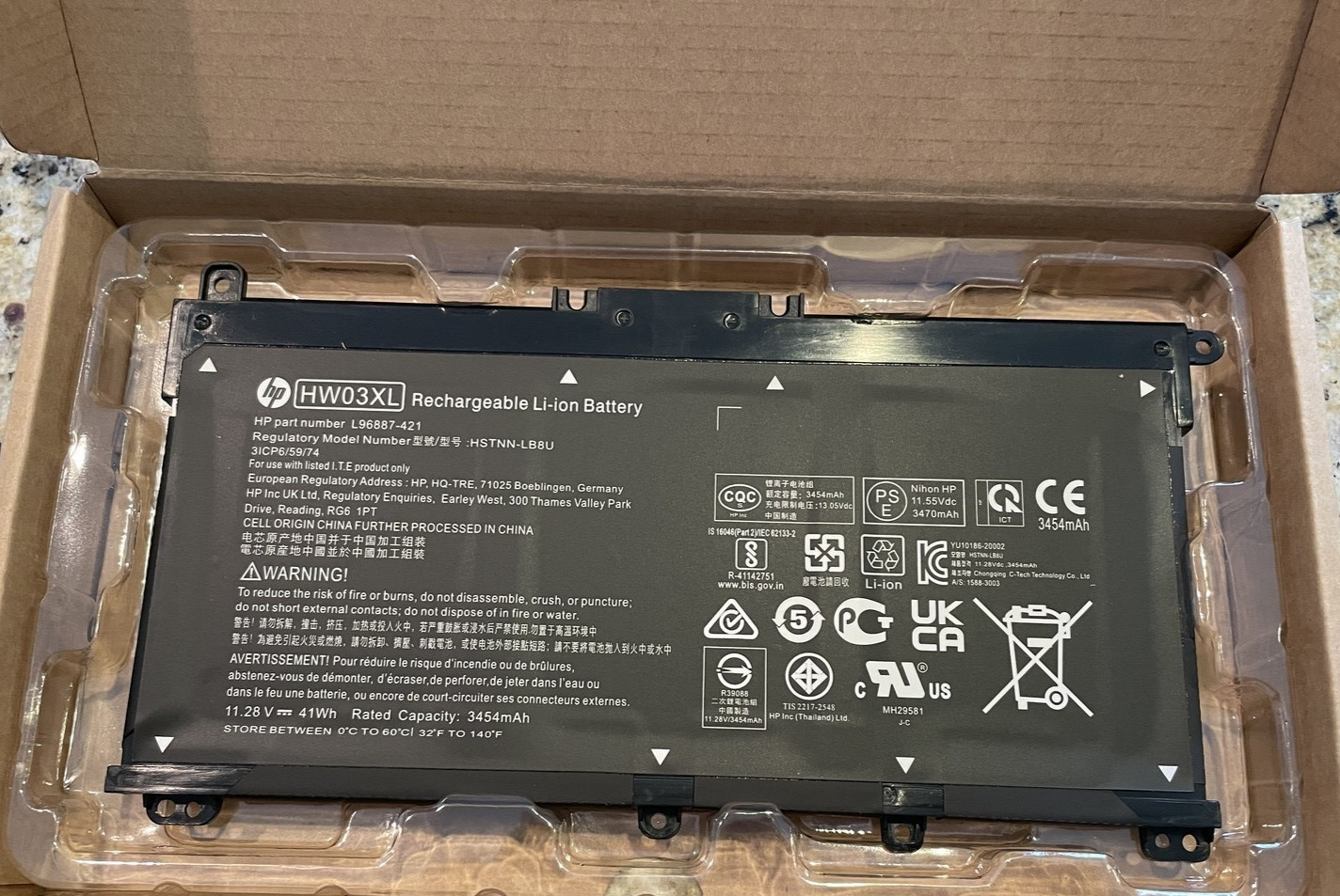 Genuine OEM HP HW03XL Battery Pavilion 15-EG 17-CN 17-CP HSTNN-IB90 L97300-005