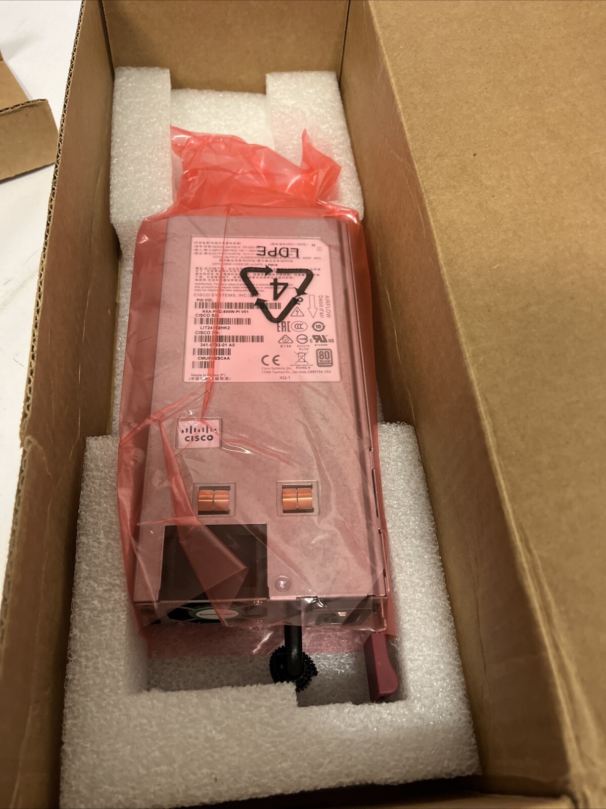 Genuine Cisco Nexus 500W Platinum Power Supply NXA-PAC-500W-PI