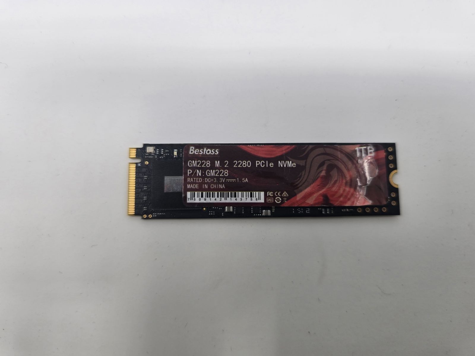 BLACK/RED - BESTOSS GM228 1TB M.2 2280 NVME PCIE SSD