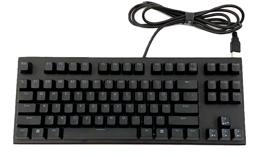 Used Topre REALFORCE GX1 Keyboard X1UD11 English Layout Black USB Cable