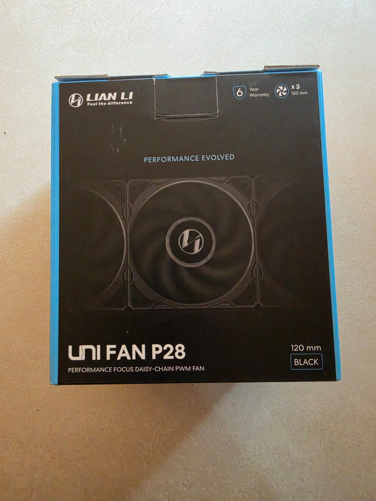 Lian Li Uni fan p28 120mm 3 pack (black)