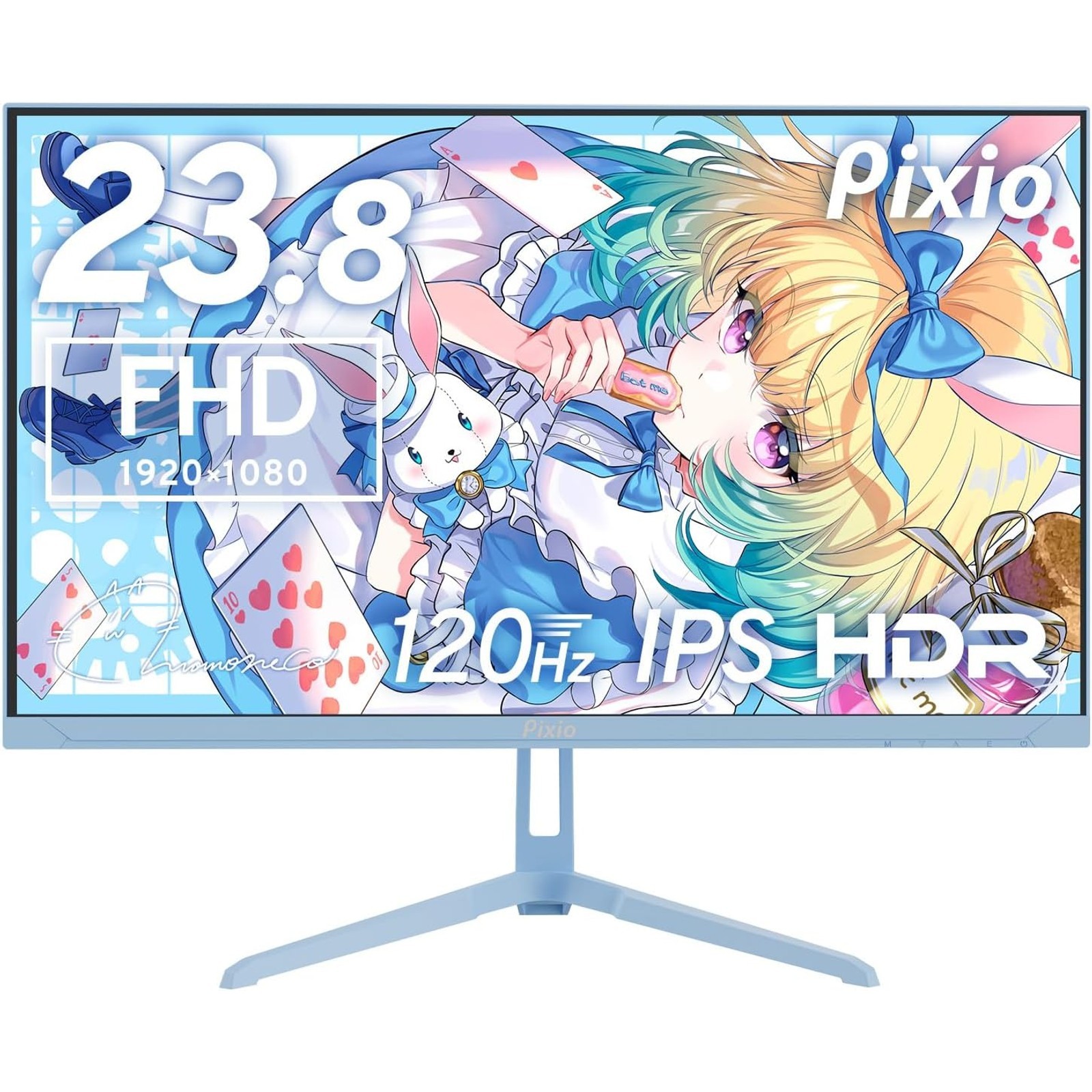 Pixio PX246 Wave Blue Gaming Monitor 23.8 in IPS 120Hz FHD AMD FreeSync 4ms