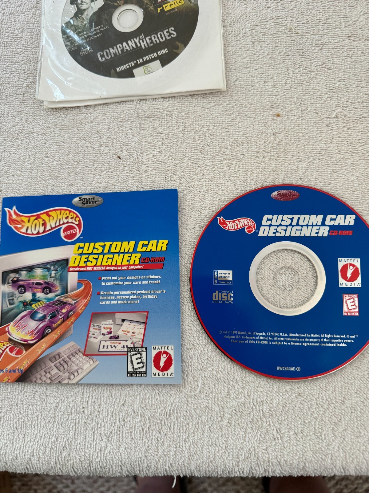 Hot Wheels Custom Car Designer PC CD Rom 1997 Windows 95/98