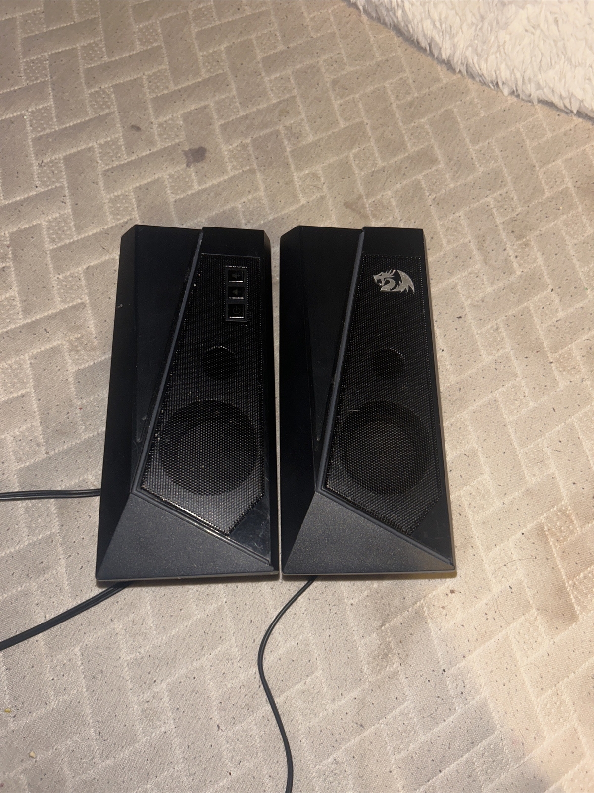 Red Dragon Anvil Desktop Computer Speakers - RGB