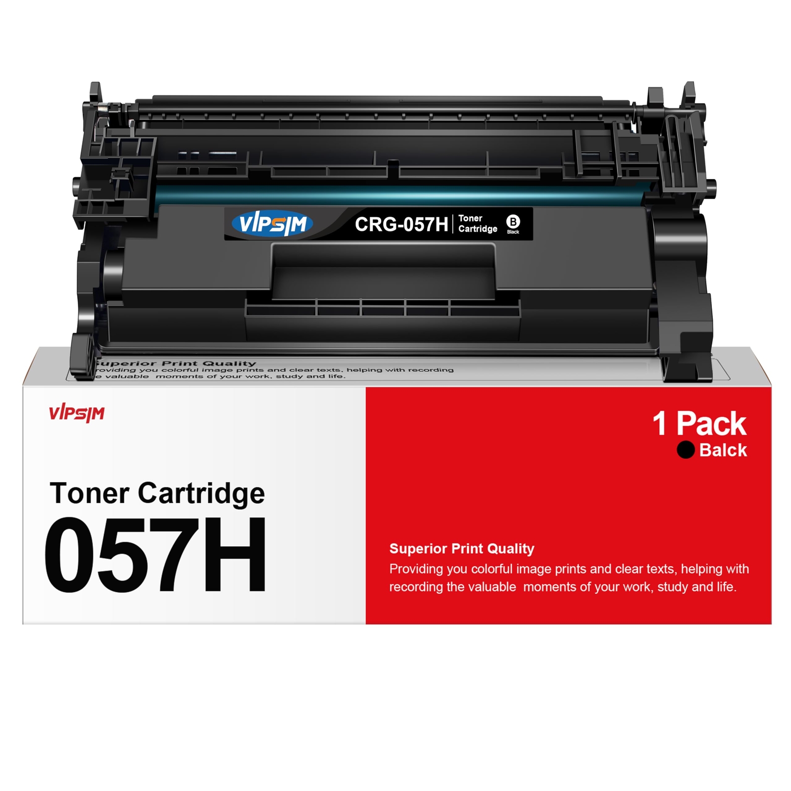 Canon 057H Black High Yield Toner Cartridge Compatible for Laser Printers