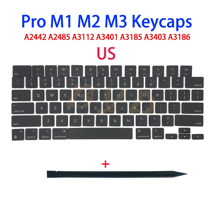 New US Key Cap For Macbook Pro Retina M1 A2442 A2485 Pro Max 14" 16" 2021 Year