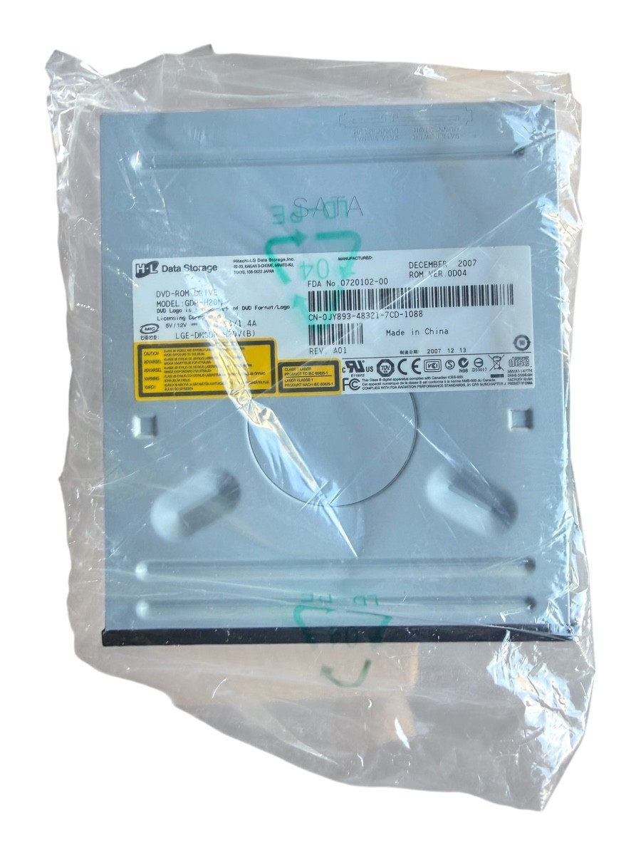 Hitachi-LG Data Storage DVD-ROM Drive GDR-H20N SATA Optical Drive Dec 2007 Used