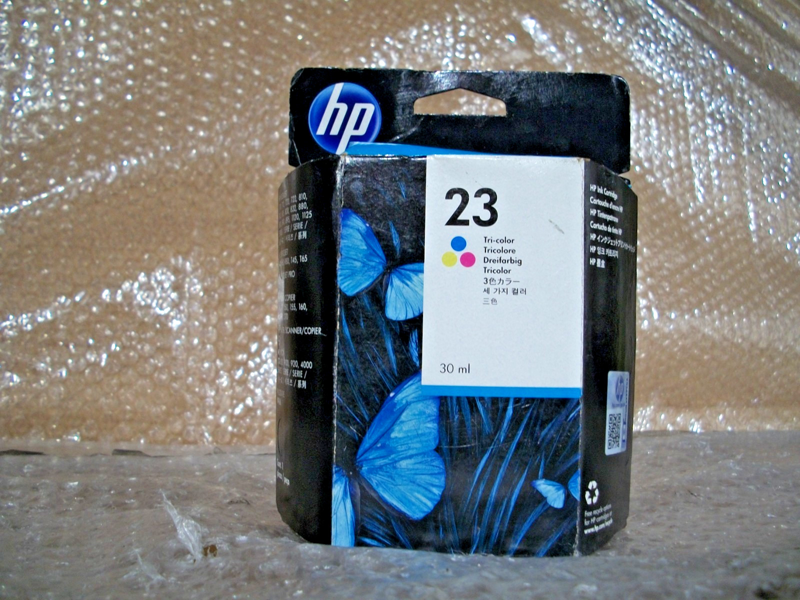 HP C1823D (HP 23) OEM Tri-Color Ink Cartridge C1823D APRIL 2014,JUNE 2012