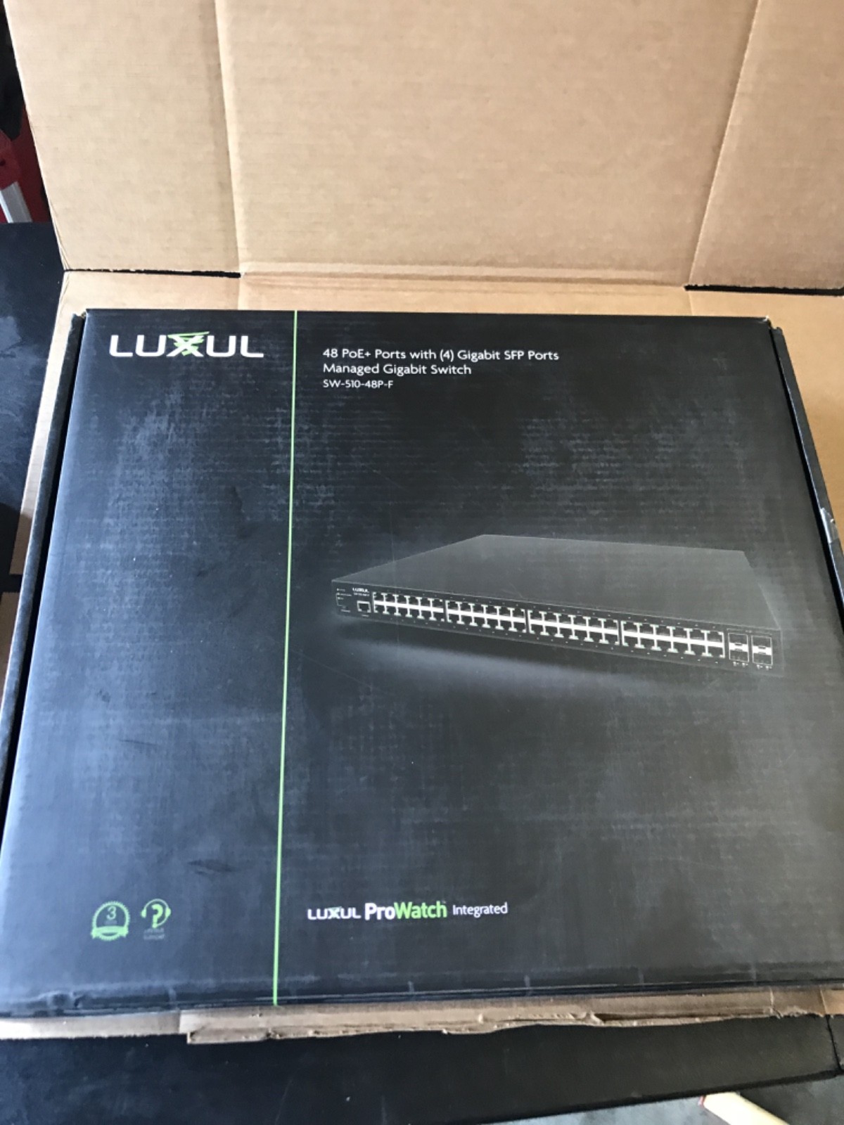 Luxul SW-510-48P-F 48 Port Gb PoE+ L2 L3 Managed Network Switch