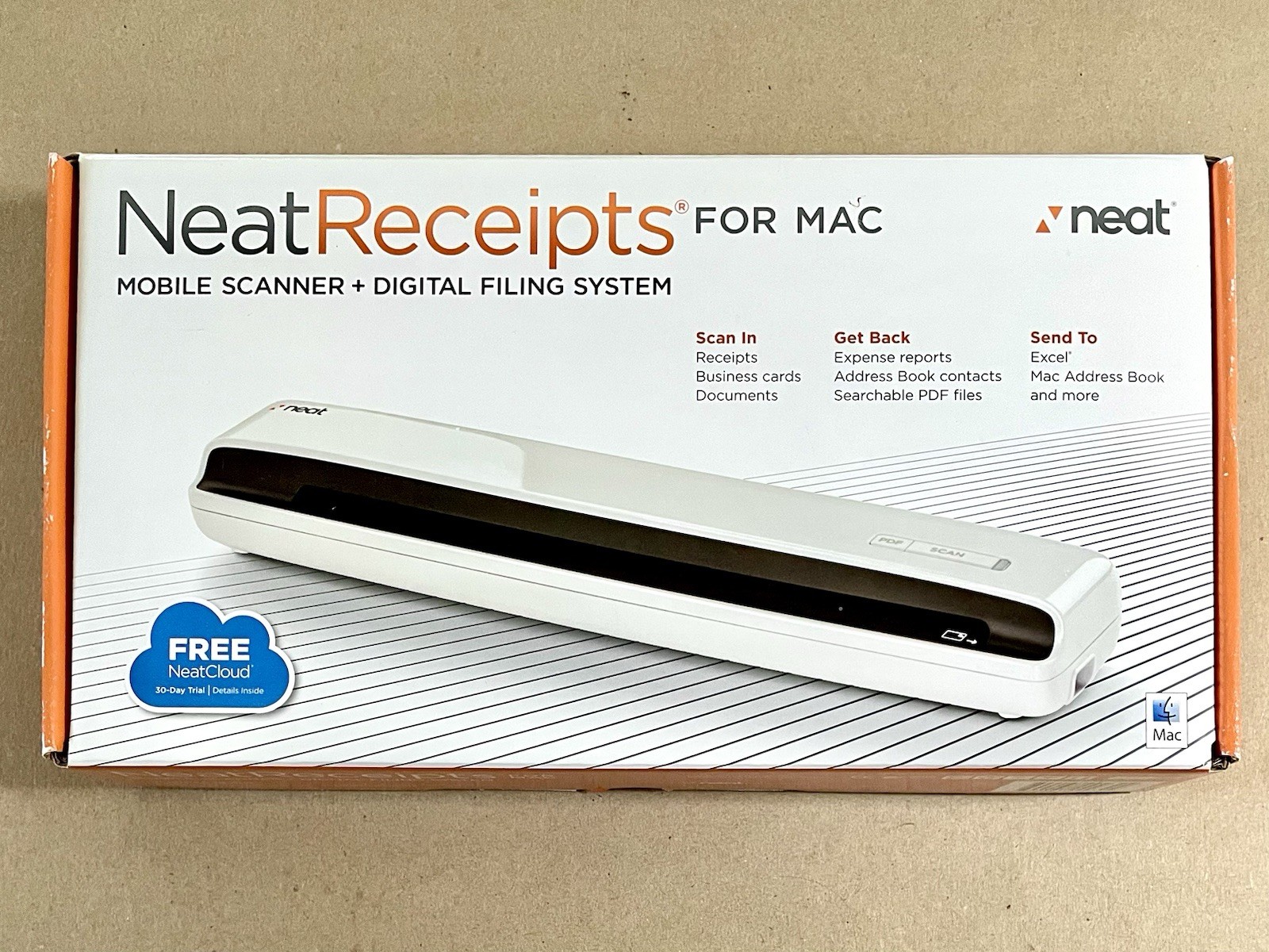 Neat Receipts For Mac Mobile Scanner + Digital Filing System Model NM1000 NEW