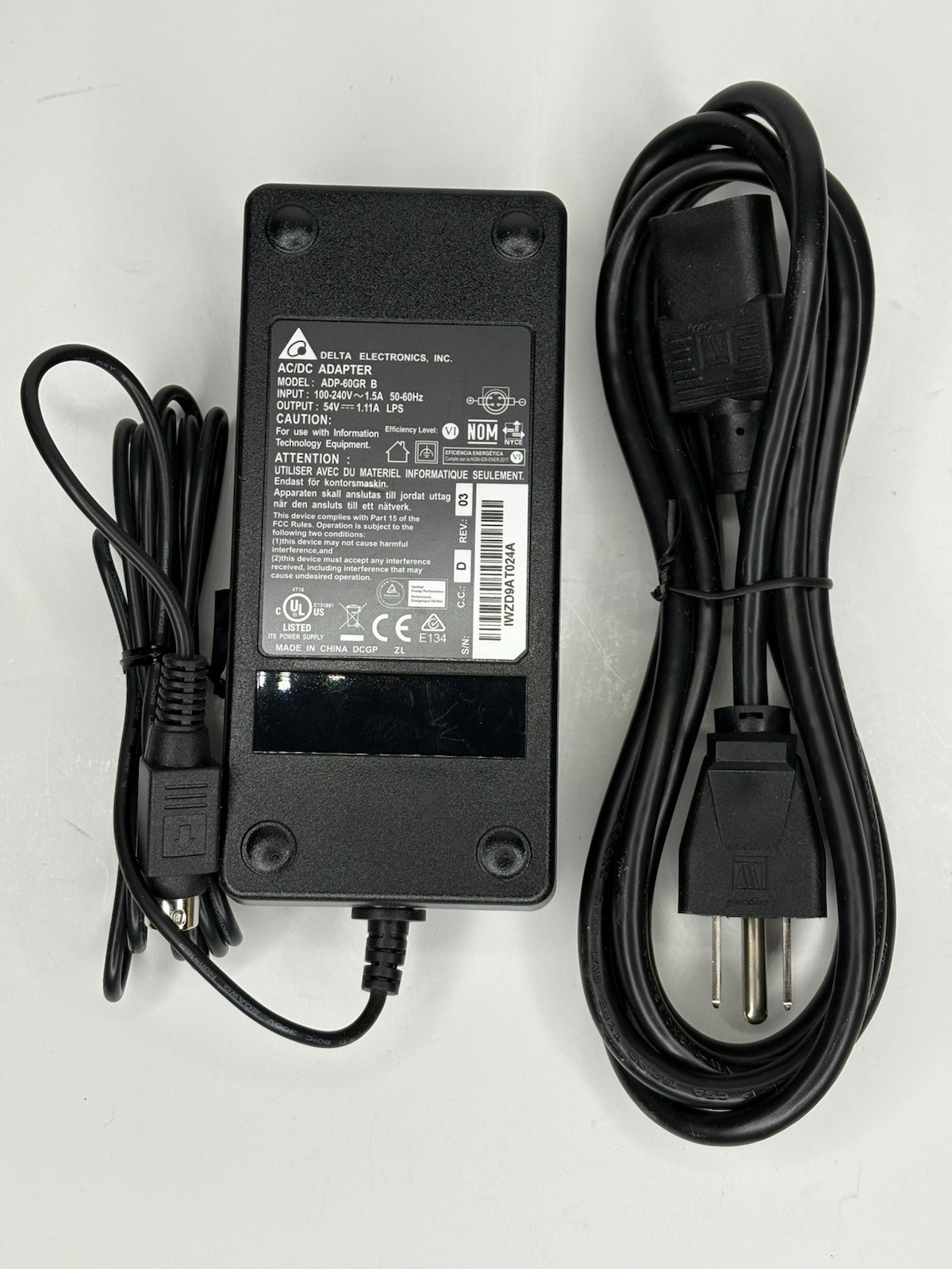 Delta Electronics ADP-60GR B 54V AC Adapter