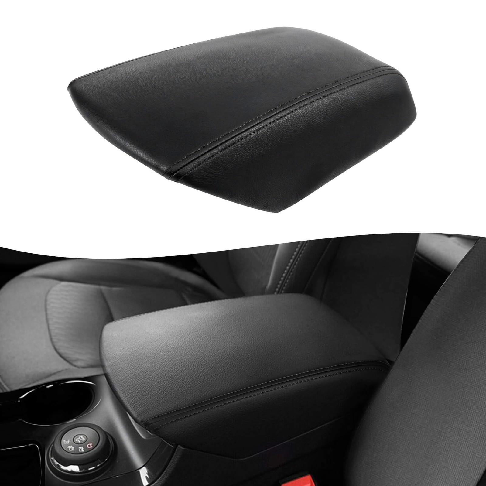 KBH Front Center Console Armrest Cover ford explorer 2011-2019, Black 