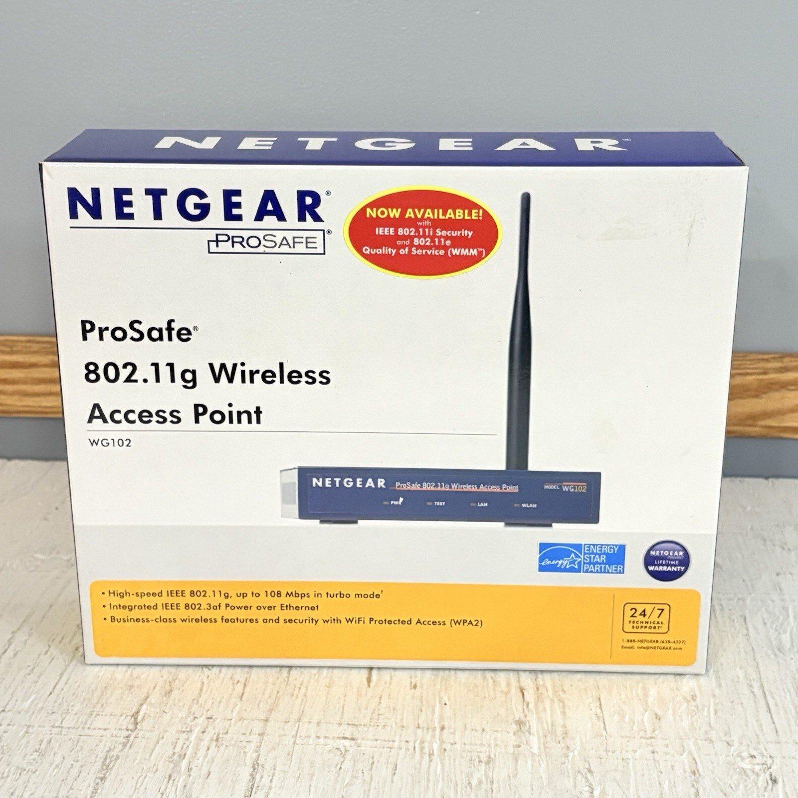 Netgear ProSafe WG102 802.11g Wireless Access Point - Up to 108 Mbps  Open Box