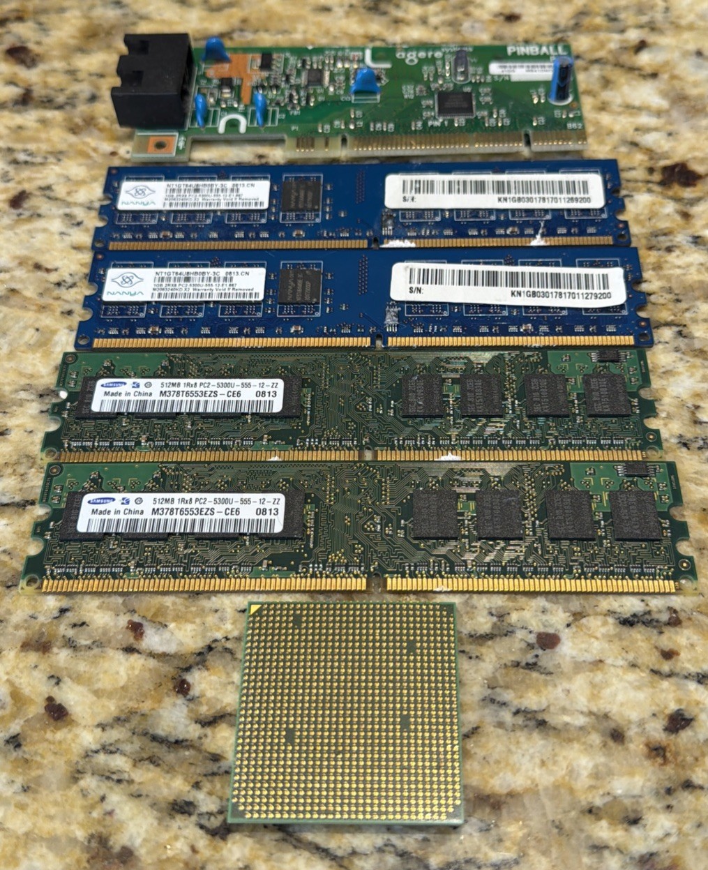 RAM & E-SCRAP FOR GOLD RECOVERY