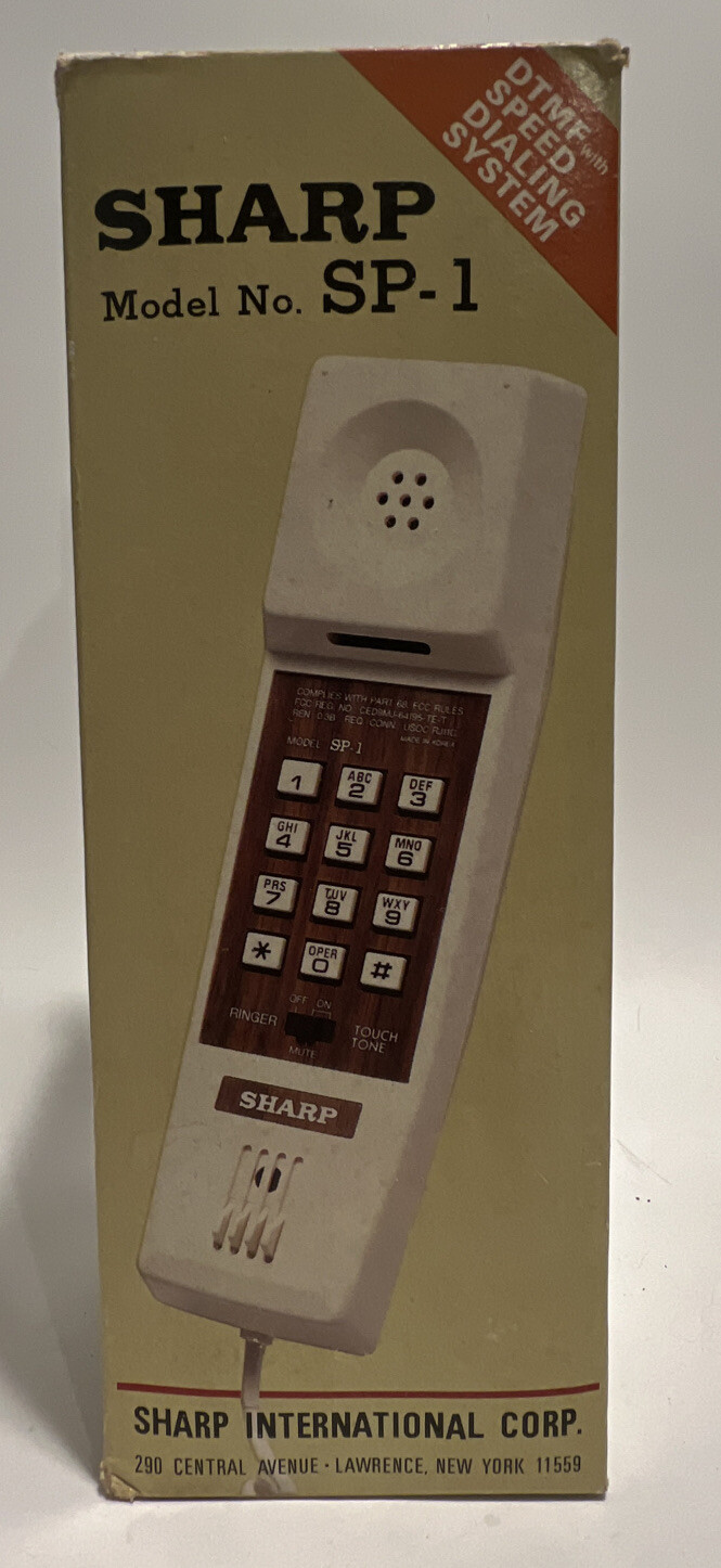 Sharp SP-1 Vintage Telephone Mini Phone Brand New In Box