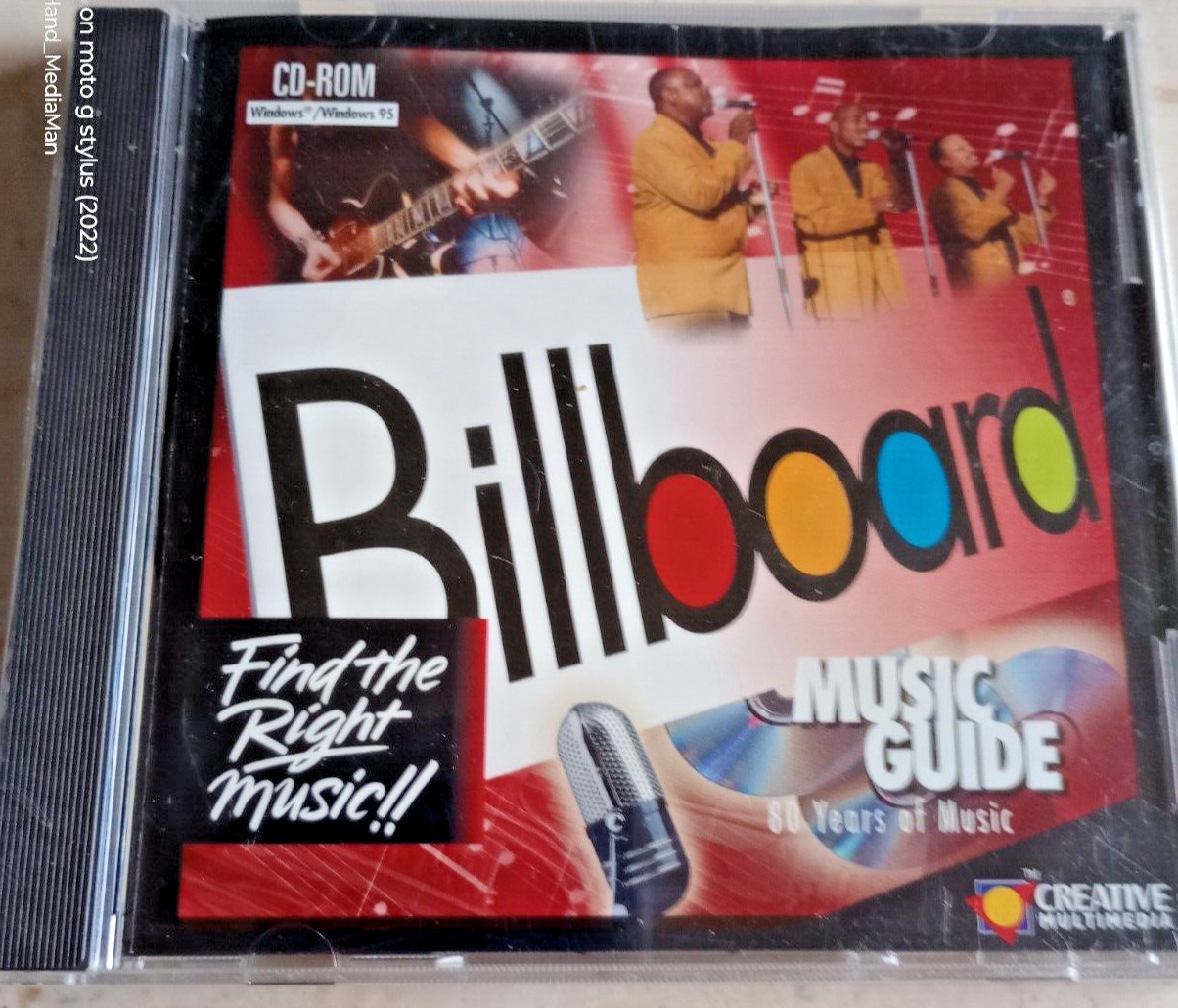 NEW SEALED BILLBOARD MUSIC GUIDE PC CD DISC SOFTWARE WINDOWS