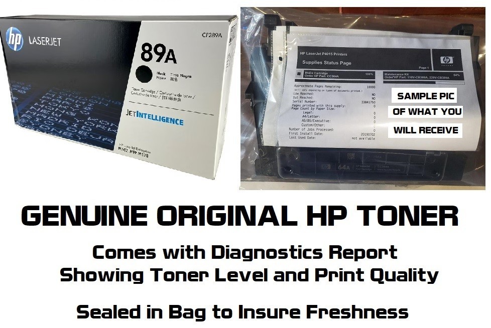 Mostly New Genuine HP 89A Toner Cartridge Printer-Tested 60% Toner NO BOX