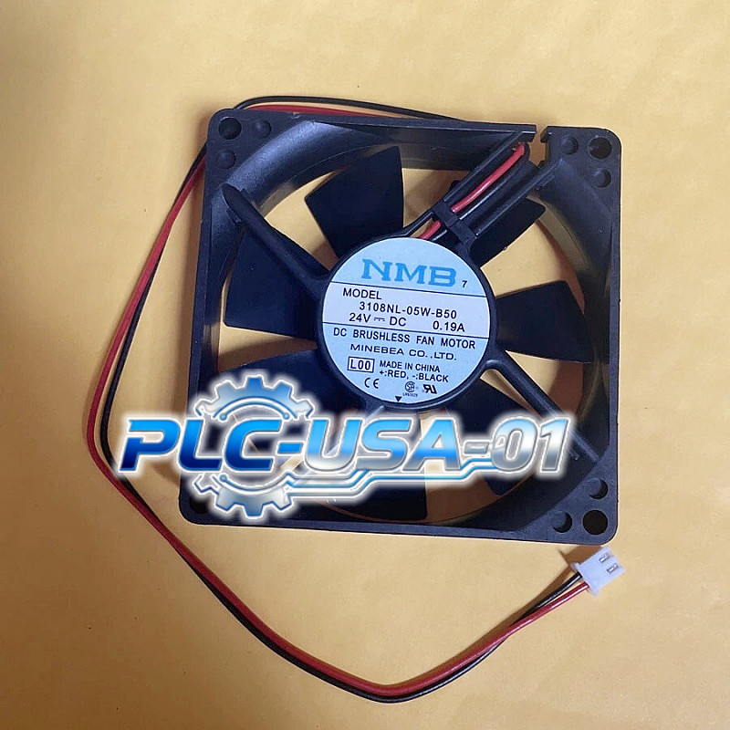 1PCS NEW NMB 3108NL-05W-B50 DC24V 0.19A 8CM 2-Wire Cooling Fan  Fast Shipping
