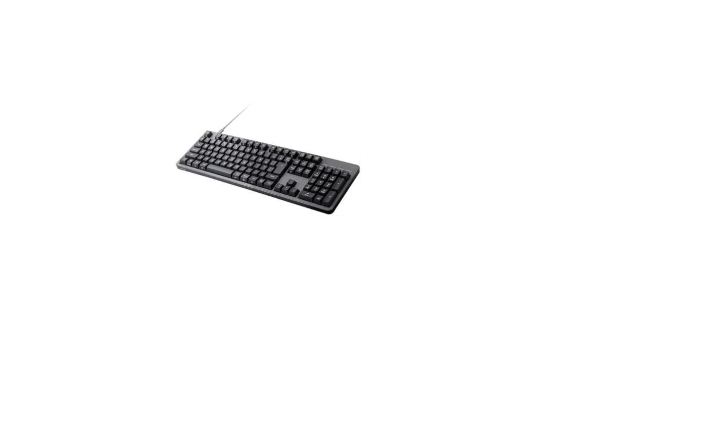 ELECOM Leggero Mechanical Keyboard Full Size Red Switch N-Key Gray TK-MC50