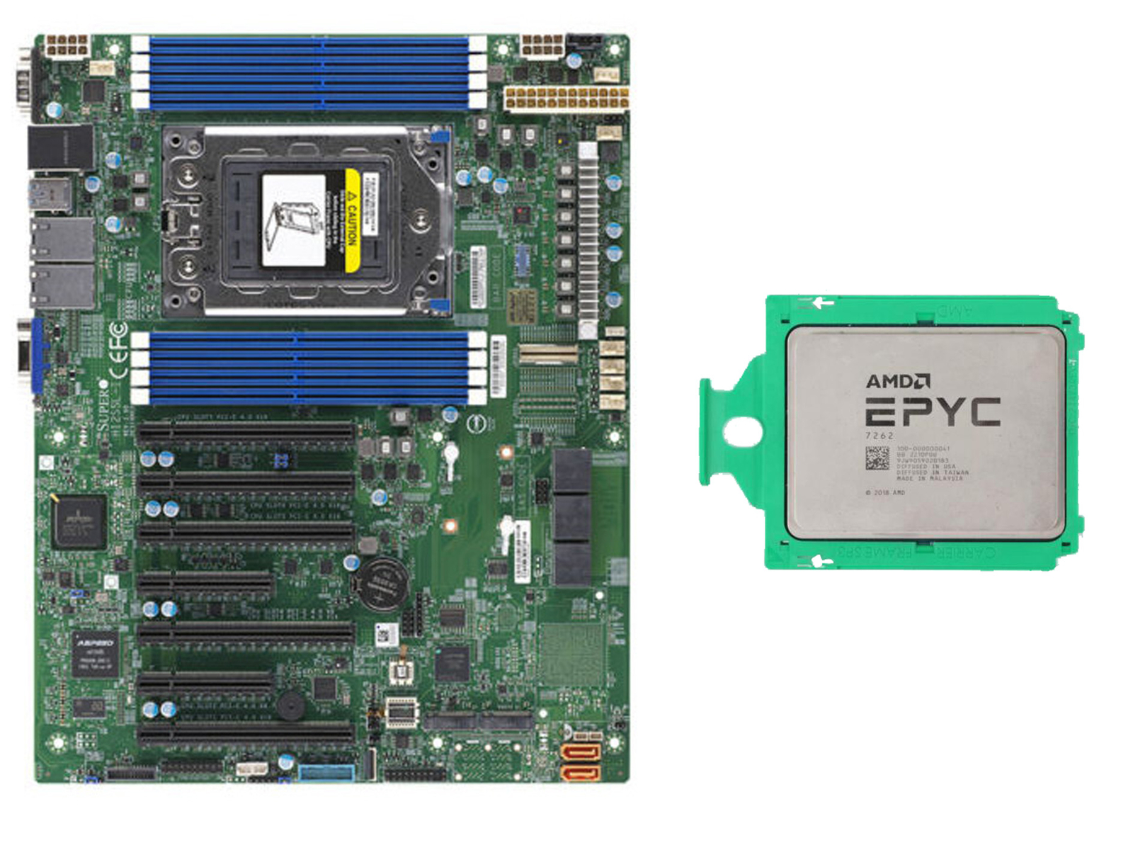 Supermicro H12SSL-i Mainboard + AMD EPYC 7282 7302 7402 7542 7642 7702 7742 CPU-