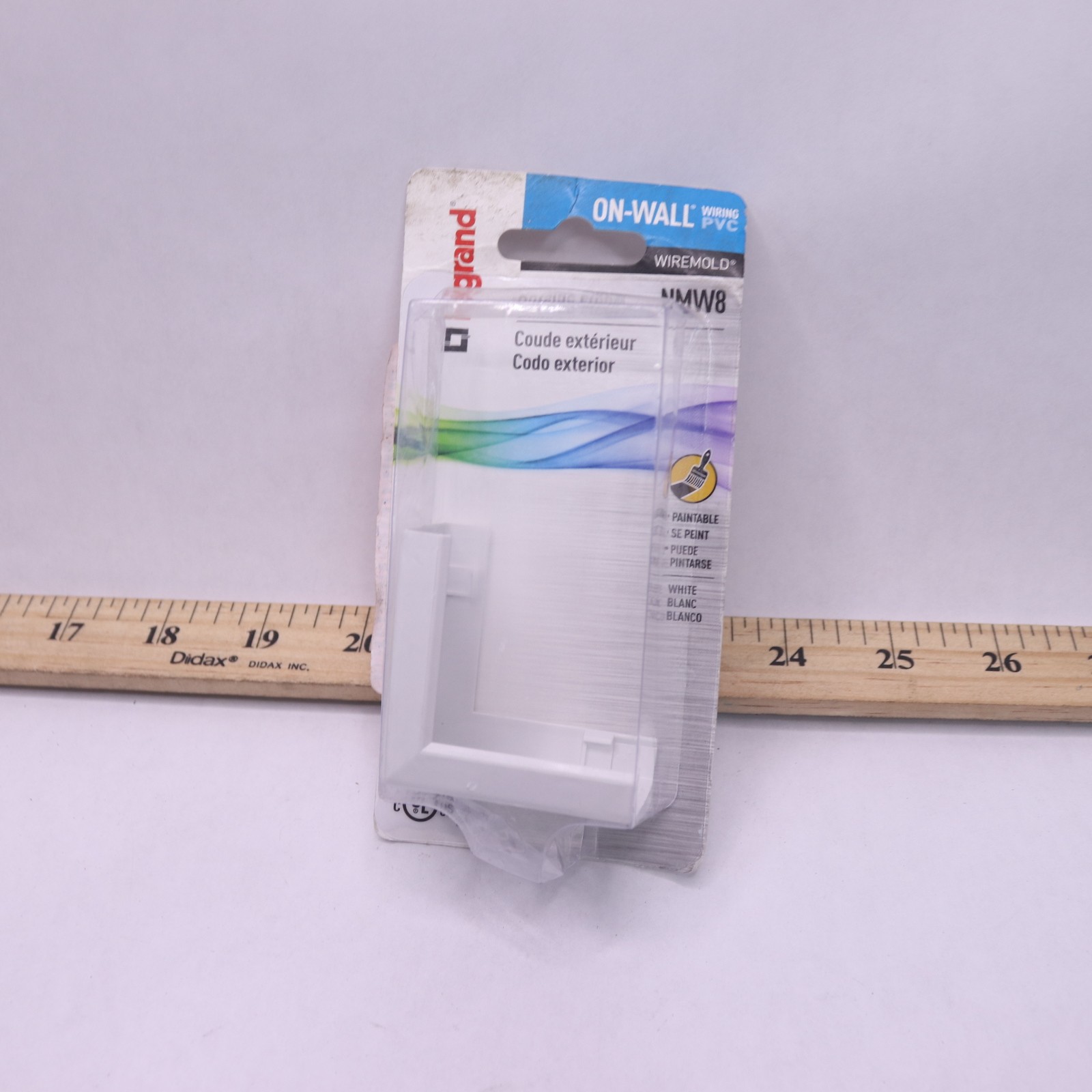 Legrand Wiremold Non-Metallic PVC Raceway Outside Elbow, White