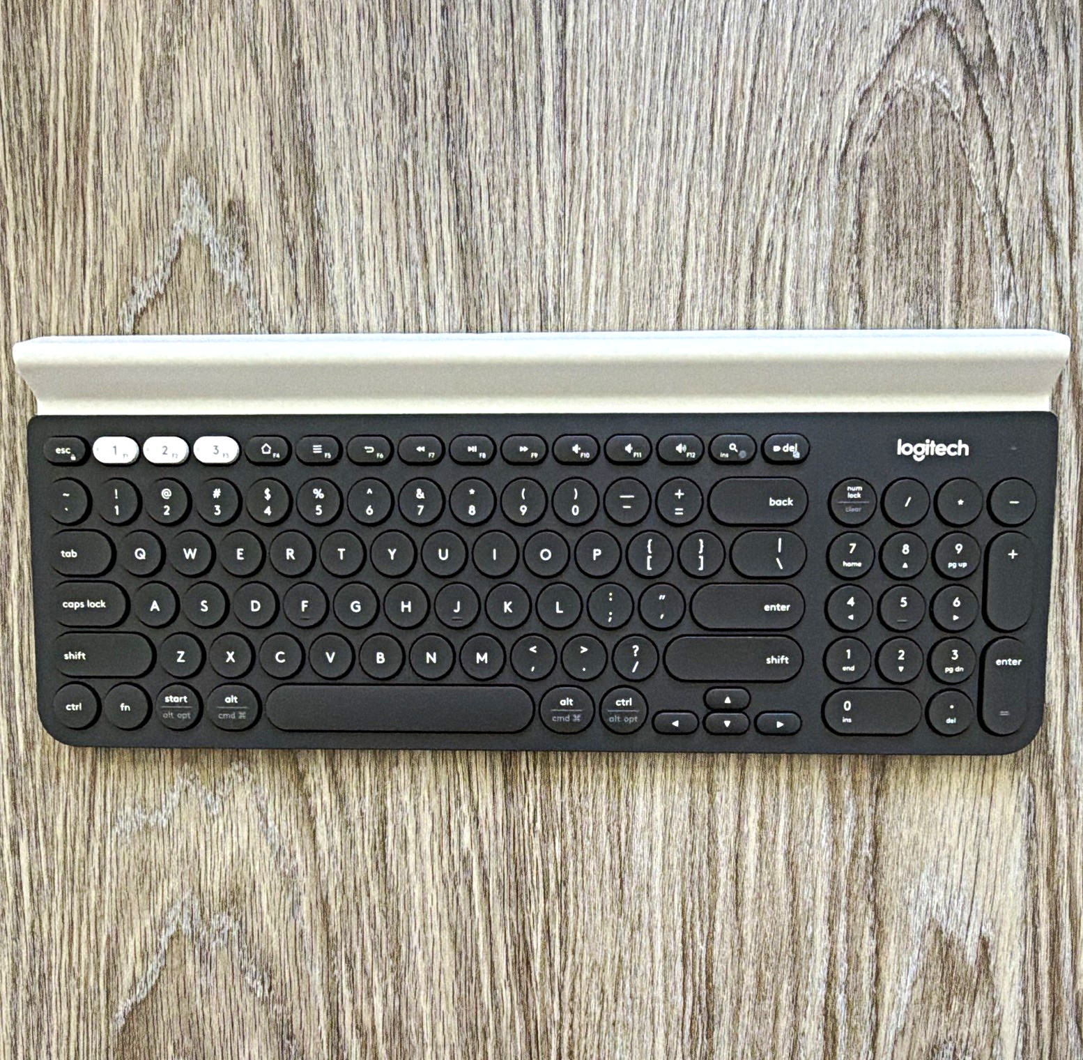 Logitech K780 Wireless Bluetooth Compact Keyboard Black/White