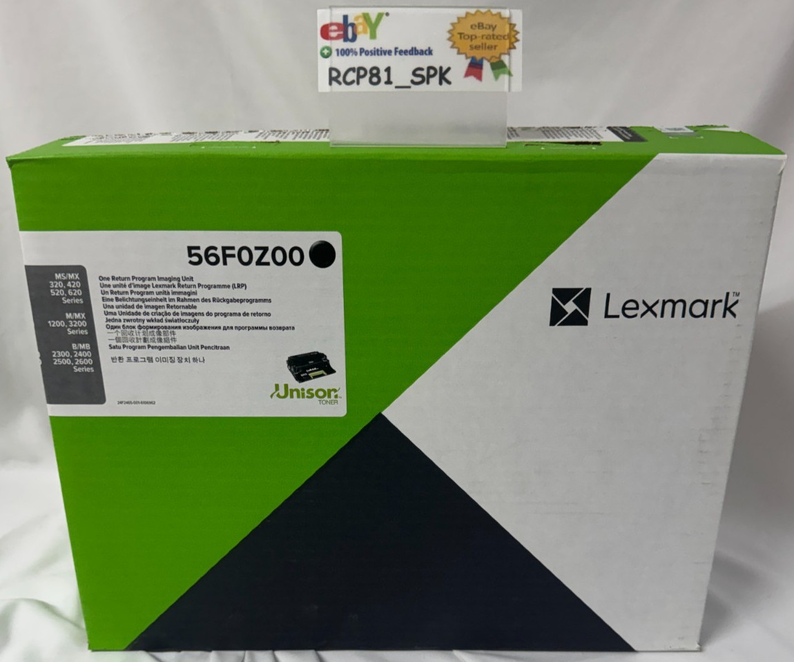 Lexmark Return Program Imaging Unit Toner 56F0Z00 | BNIB | Fast Ship
