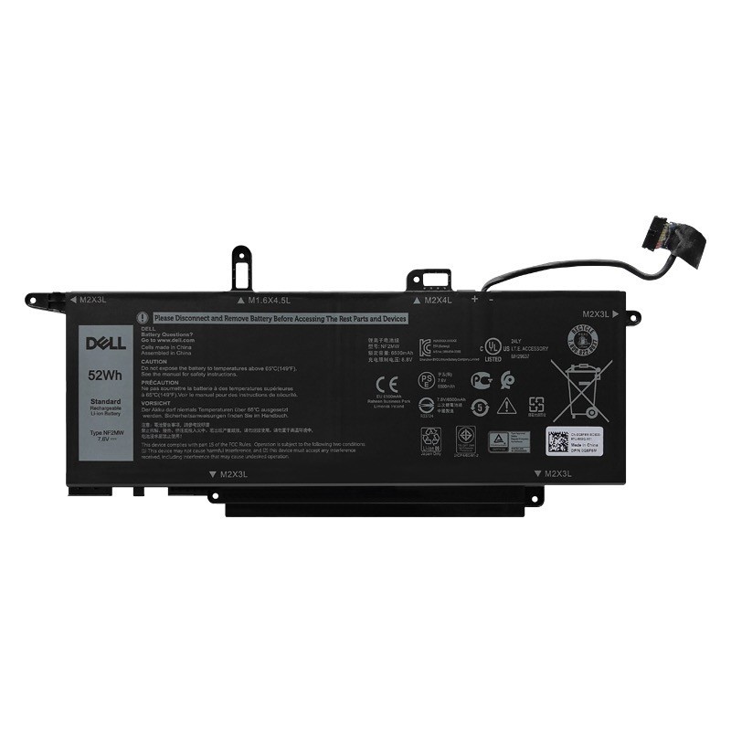 OEM Genuine 52Wh NF2MW Laptop Battery ForDell Latitude 7400 2-in-1 Latitude 9410