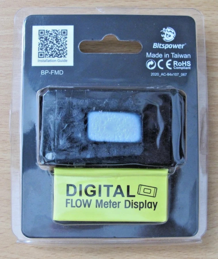Bitspower Digital Flow Meter Display BP-FMD Built-in LCD real-time flow rate