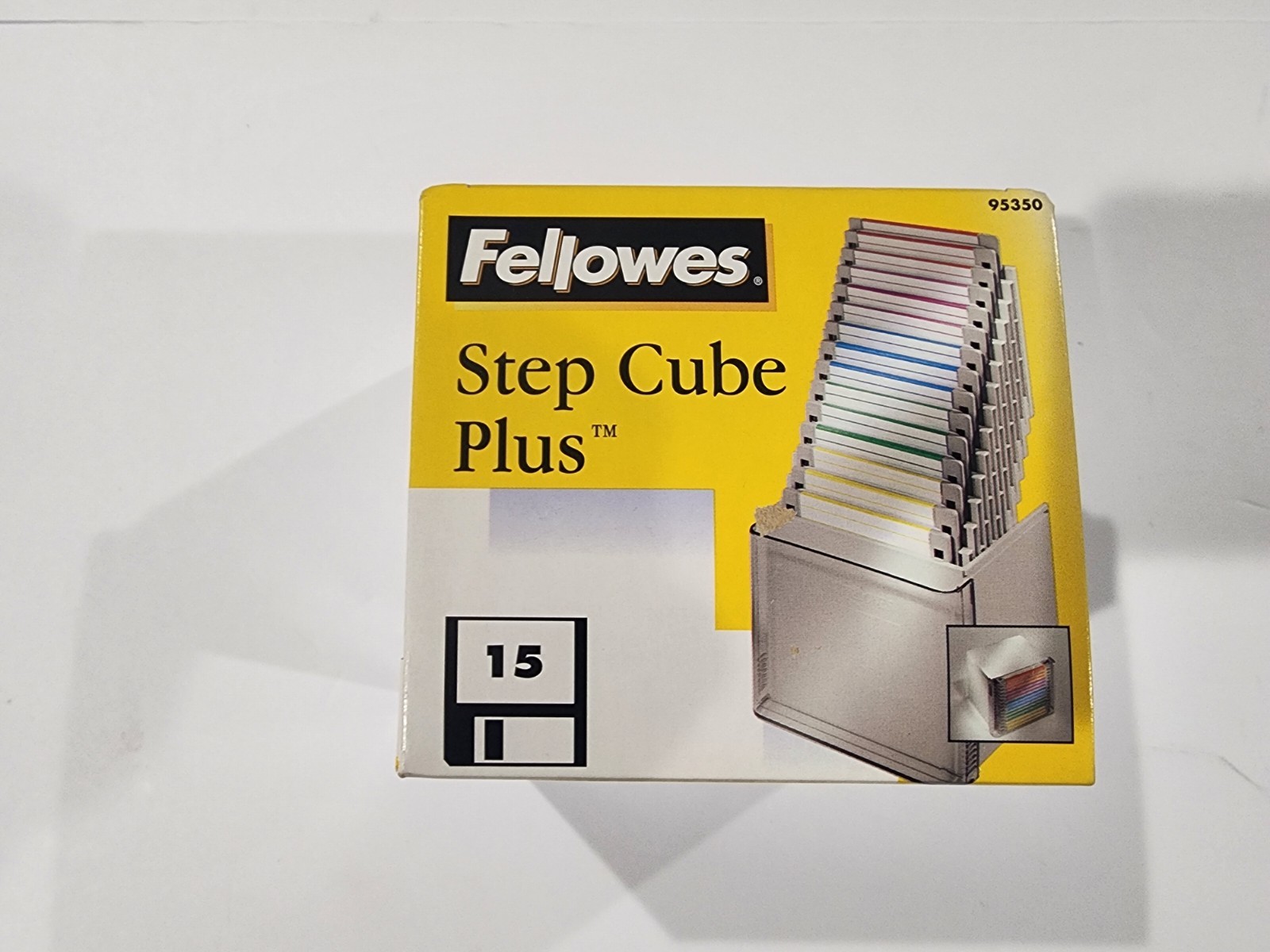 Fellowes Step Cube Plus 15 Disk Holder - 3.5" Disks *NEW*