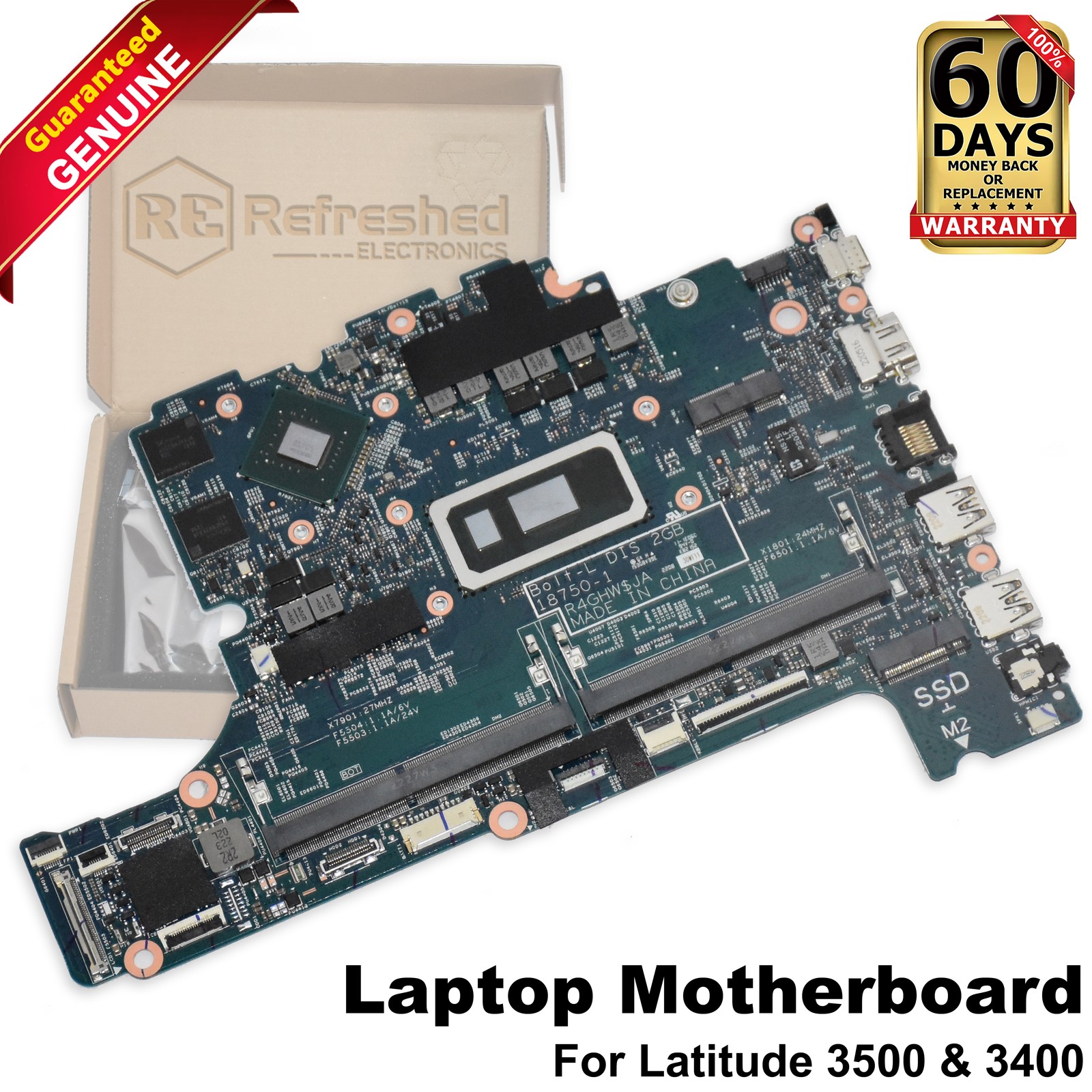 Dell Latitude 3400 3500 Intel i7-8565U Nvidia MX130 2GB DDR4 Motherboard KVN26