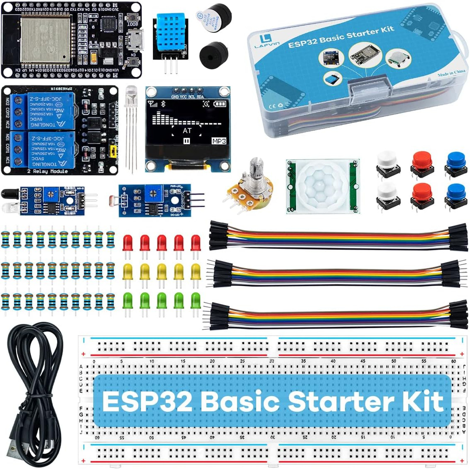IoT Development Board Basic Starter Kit for ESP32 ESP-32S WiFi Compatible with