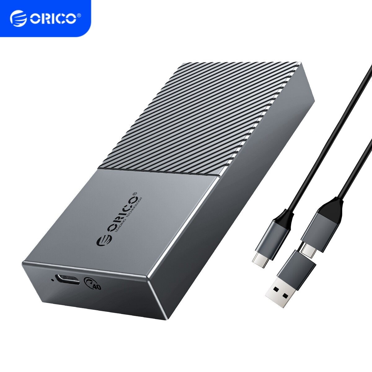 ORICO 40Gbps NVME M.2 SSD Enclosure USB4.0 USB3.1 Gen2 Type-C Aluminum Adapter