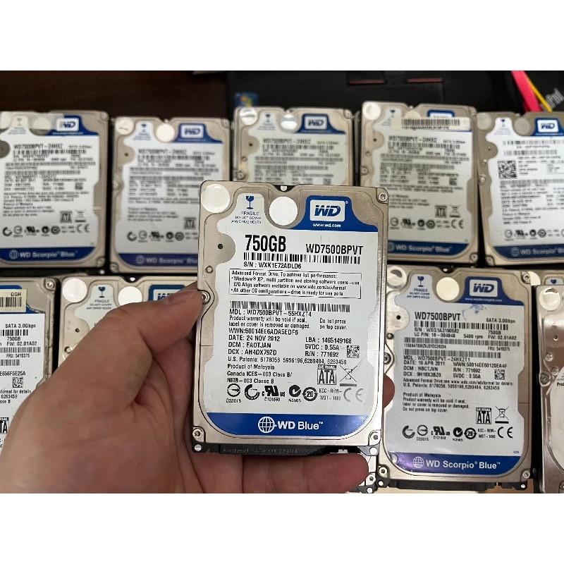 Western Digital 750GB 2.5 inch SATA HDD 5400 RPM 9mm Notebook Hard Disk