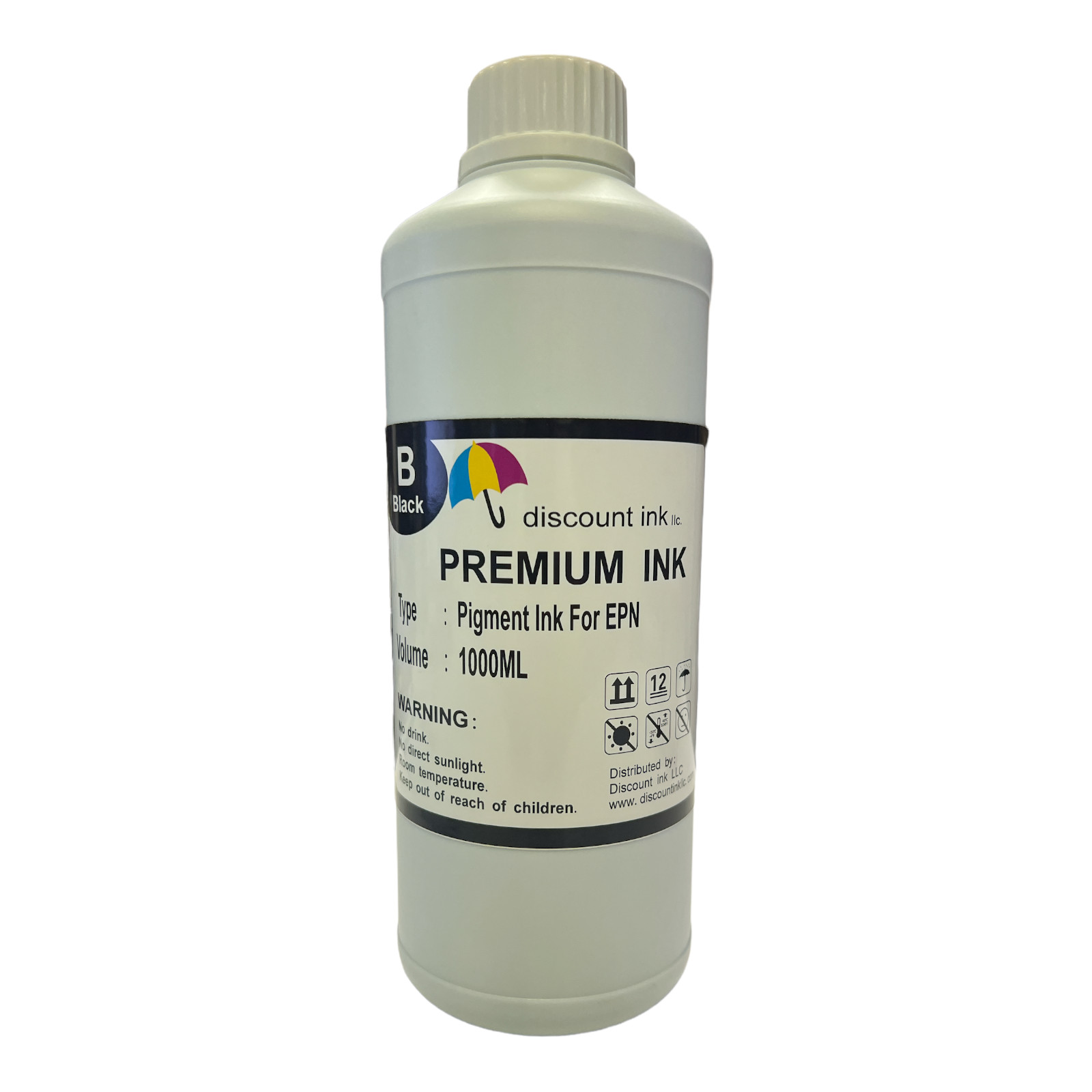 1000ml Refill Black Pigment ink for HP Canon Epson Brother Printer and CISS
