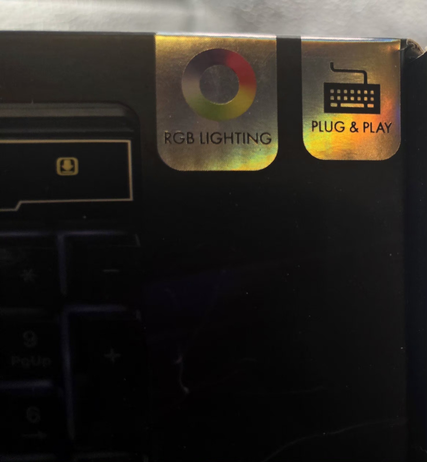 LVLUP Pro Gaming Keyboard RGB Lighting Plug & Play Black English QWERTY