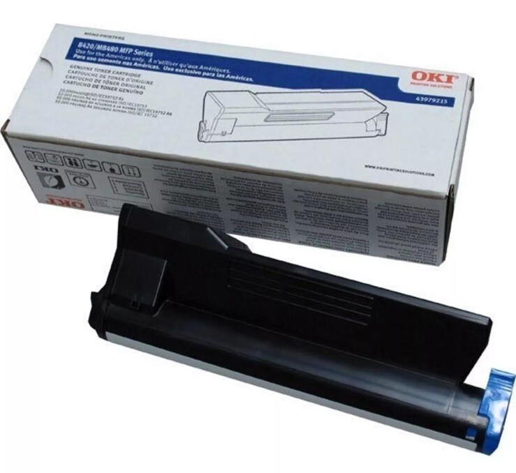 Genuine OKIDATA B420 MB480 MFP Series Toner 12K Pages 43979215 