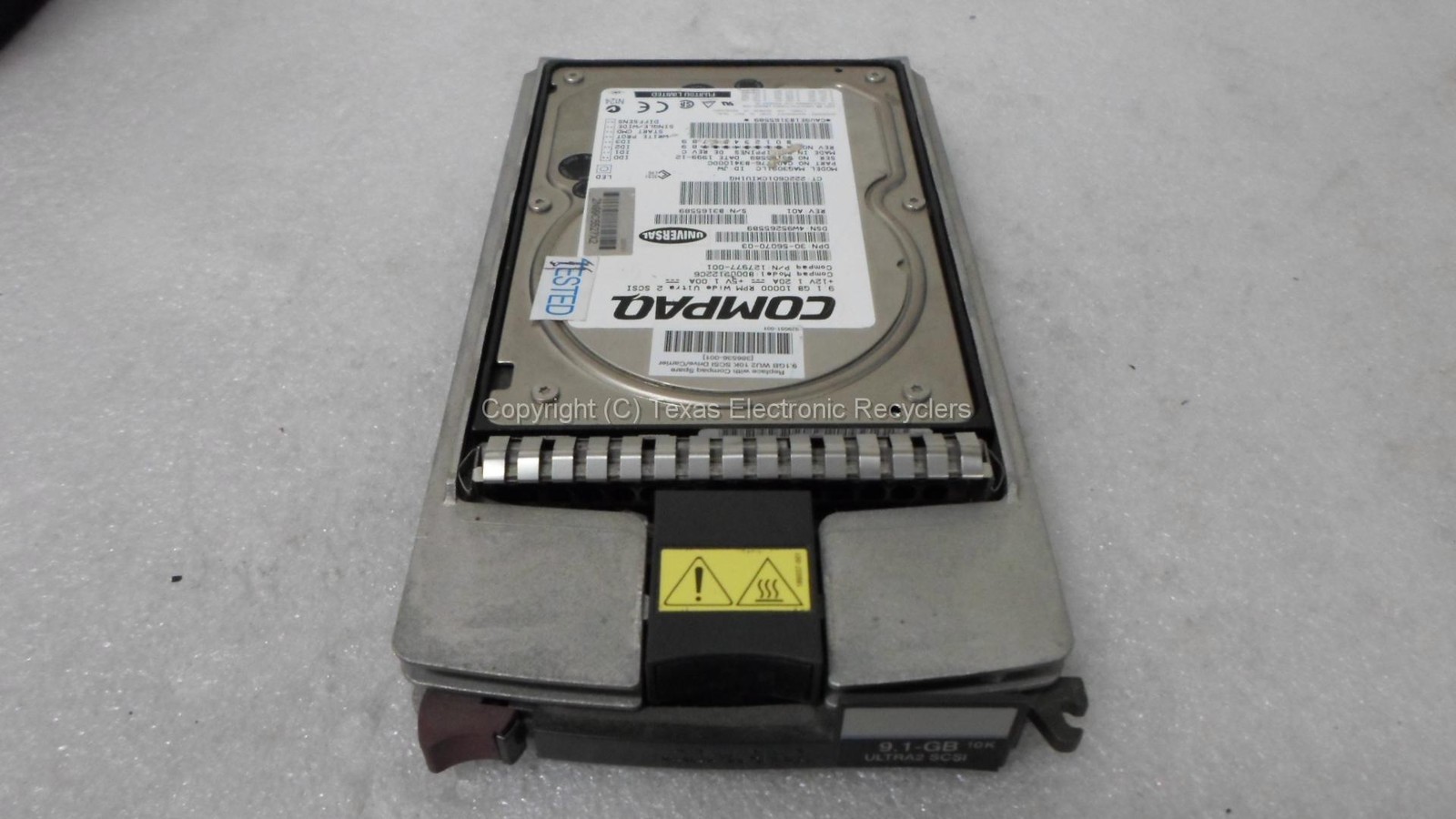 Compaq Fujitsu 127977-001 BD009122C6 30-56070-03 MAG3091LC CA01776-B34100DC HDD