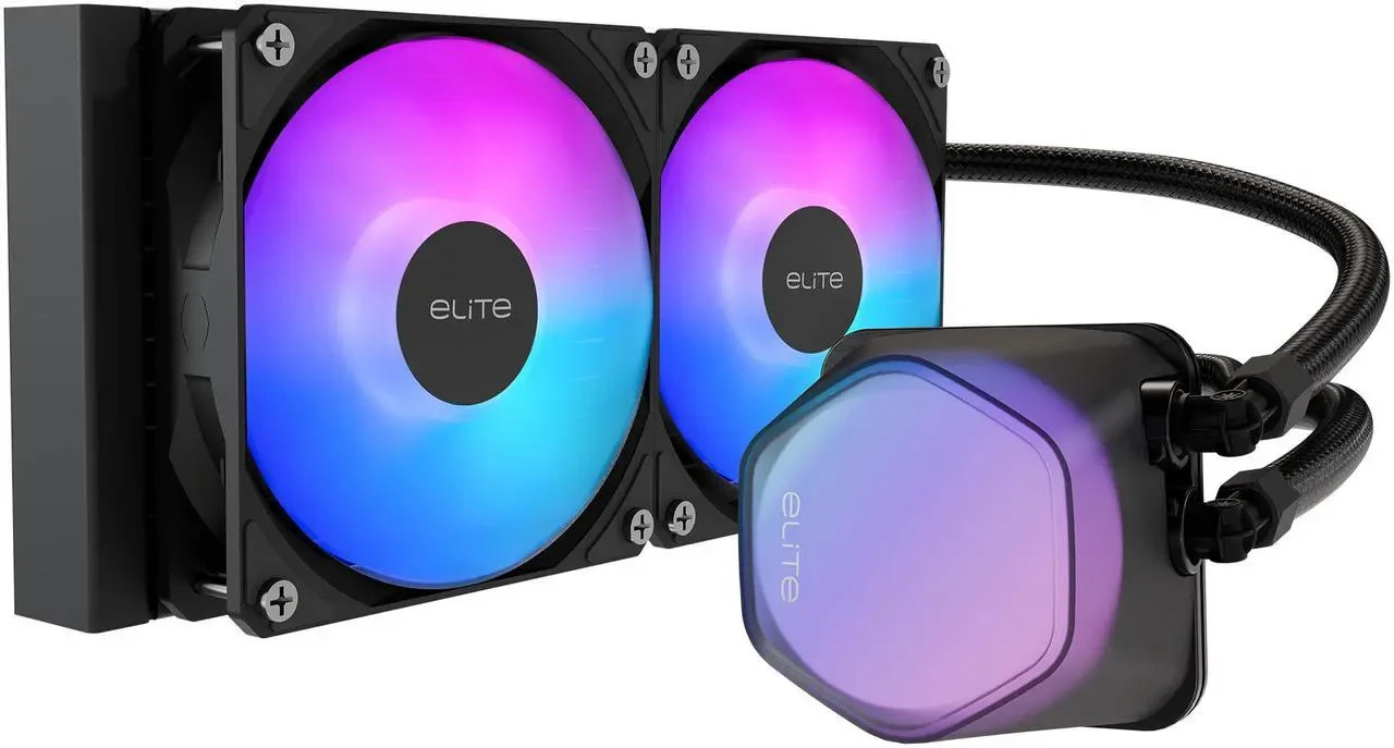 Cooler Master Elite Liquid 240 CPU AIO Cooler (black)