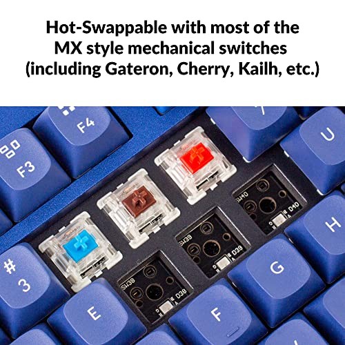 NAVY BLUE - KEYCHRON Q3 RGB TENKEYLESS LAYOUT 87-KEY QMK/VIA PROGRAMMABLE MACRO
