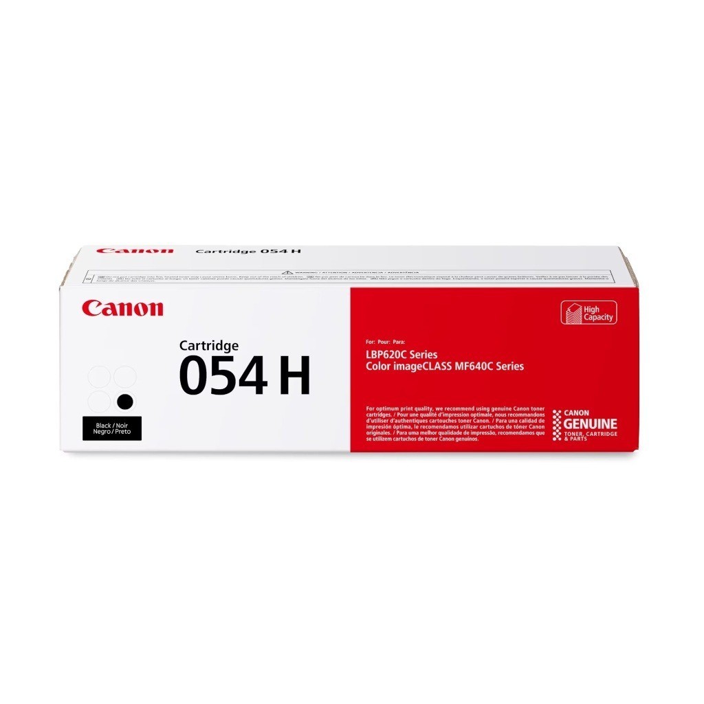 Canon Genuine 054H Black Toner Cartridge High Capacity Compatible with LBP622Cdw