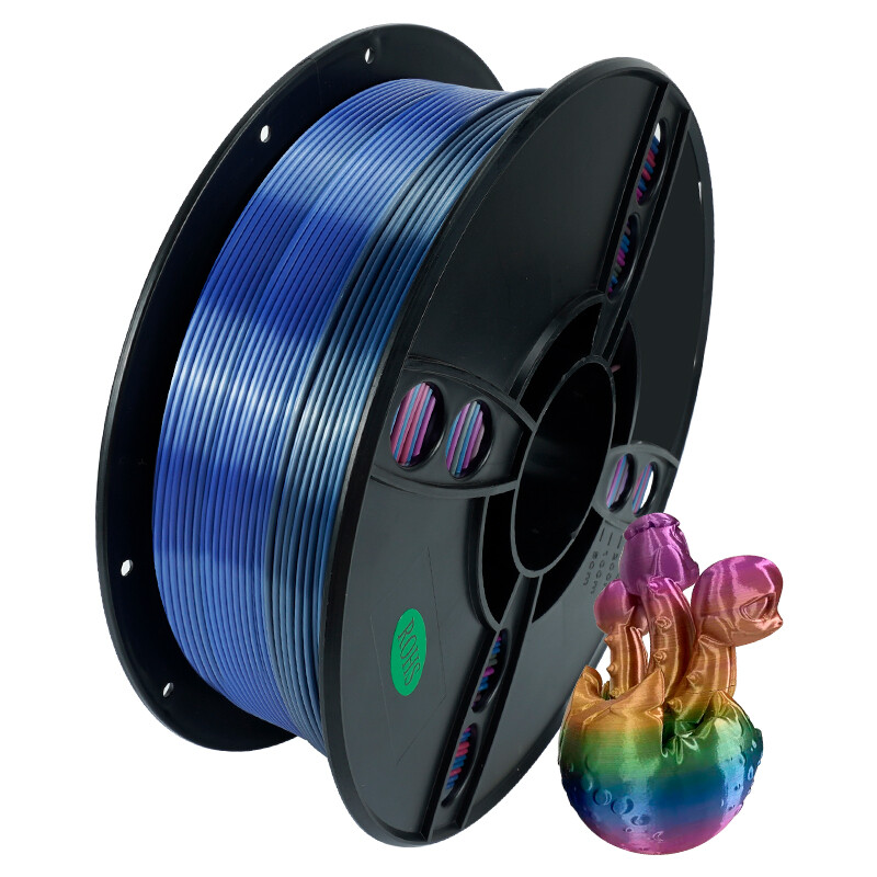 Kingroon 1KG/5KG 3D Printer Filament PLA SILK Rainbow 1.75mm Spool Lot Bundles