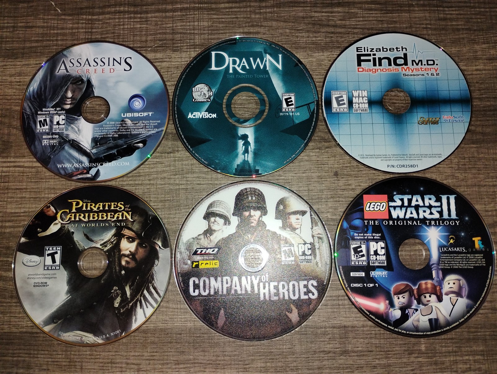 Large Lot Of 108 PC Game CD-ROMs & DVD-ROMs War Racing RPG Puzzle Sims Strategy