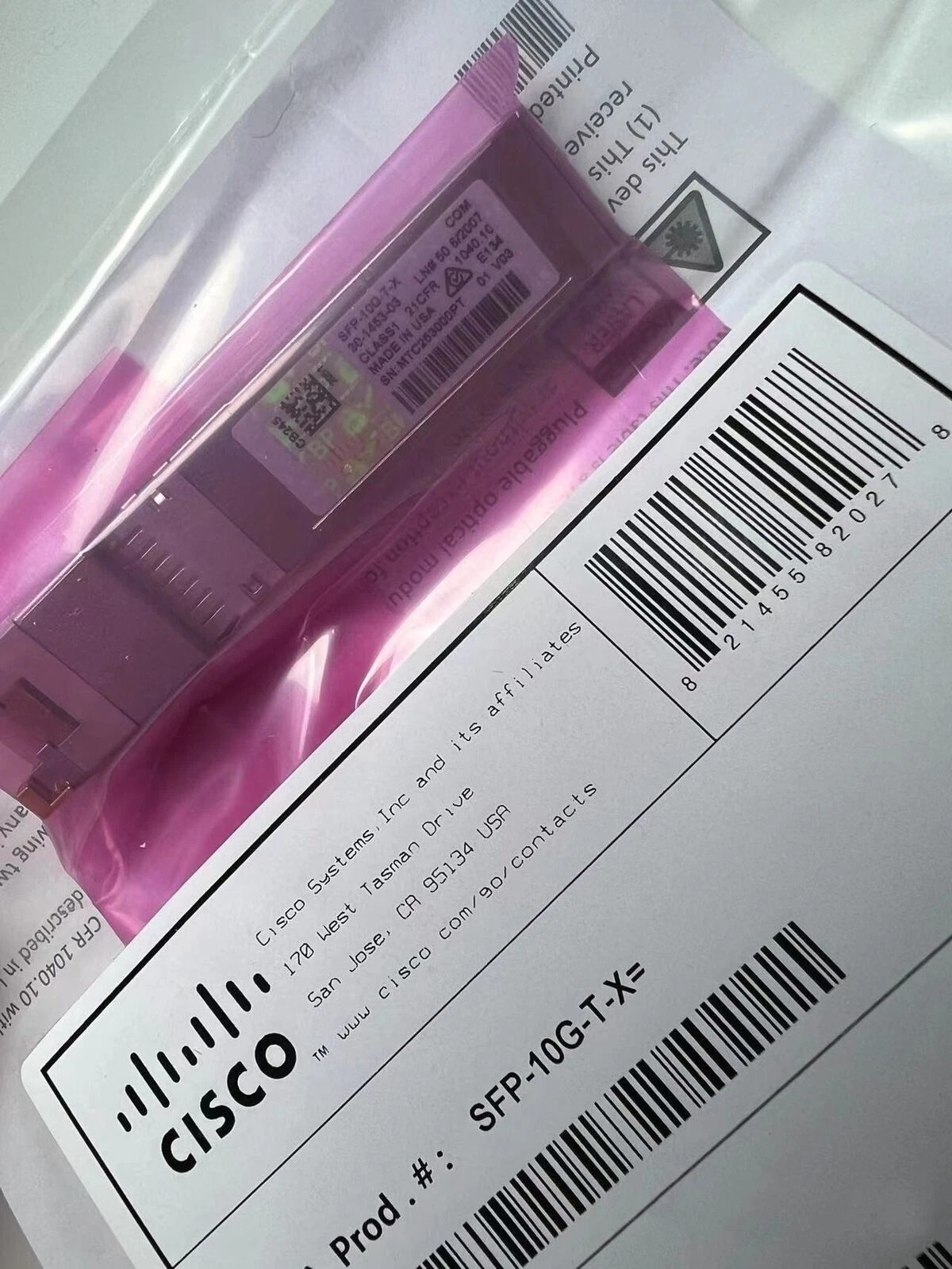1PC SFP-10G-T-X NEW sco Copper RJ45 Transceiver 30m w/ Hologram Fast Ship