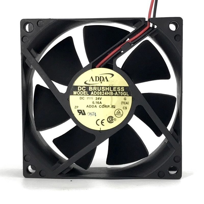 ADDA AD0824HB-A70GL 8025 DC24V 0.16A 8CM 2-Wire Inverter Cooling Fan