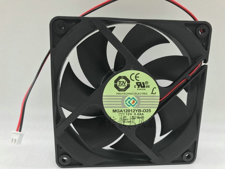 PROTECHNIC MGA12012YB-O25 DC 12V 0.68A  12025 120mm cooling fan