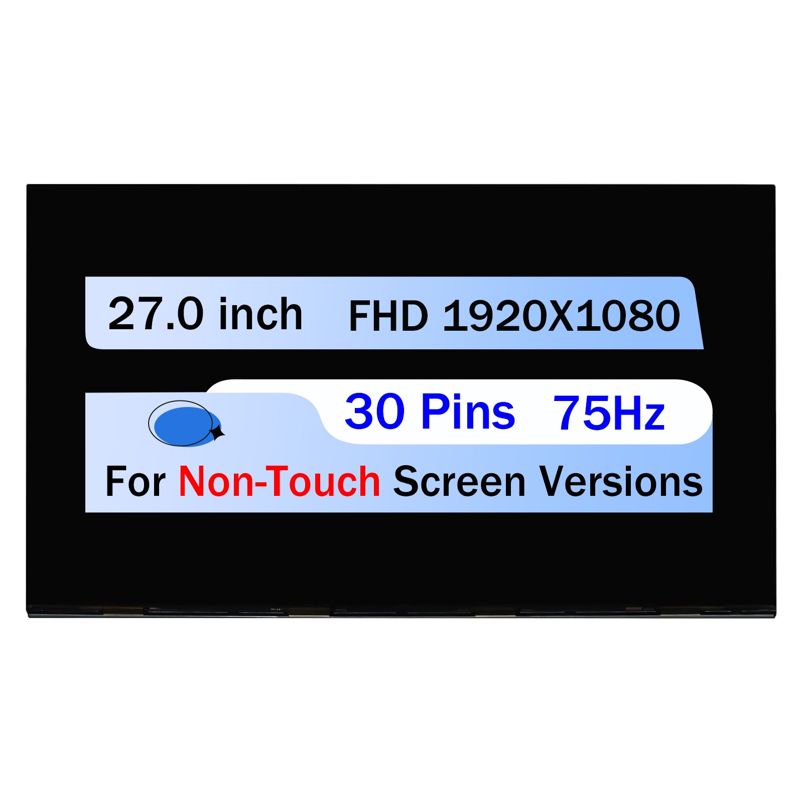 M270HAN01.1 27.0" for HP 27-dp0011la LCD Screen Replacement Non-Touch FHD 30 Pin