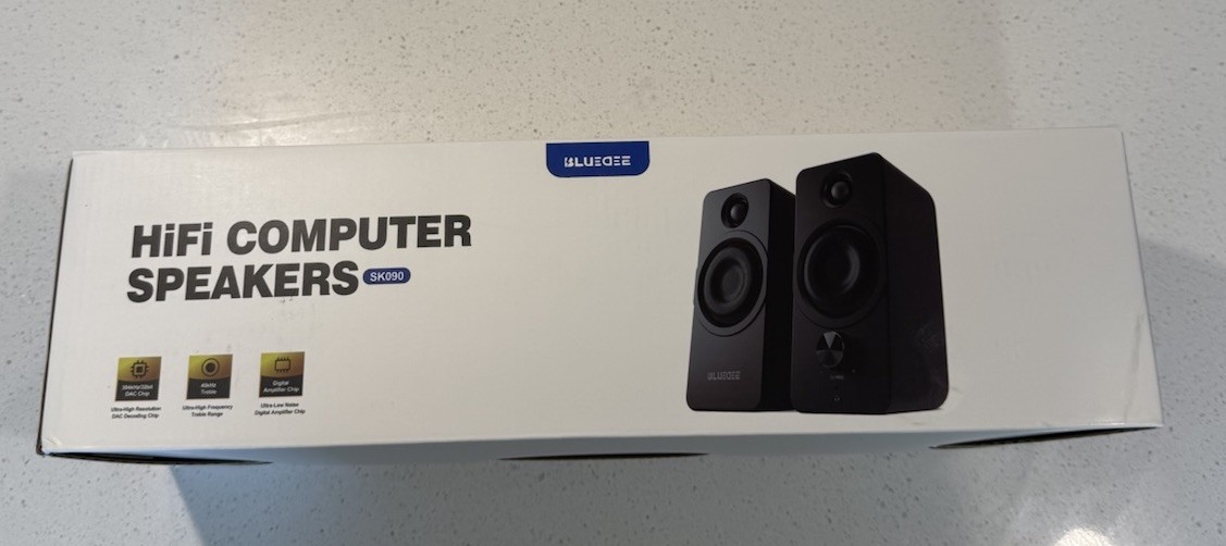 BLUEDEE SK800 HiFi Computer Speakers 2.0 Channel Wired, Black