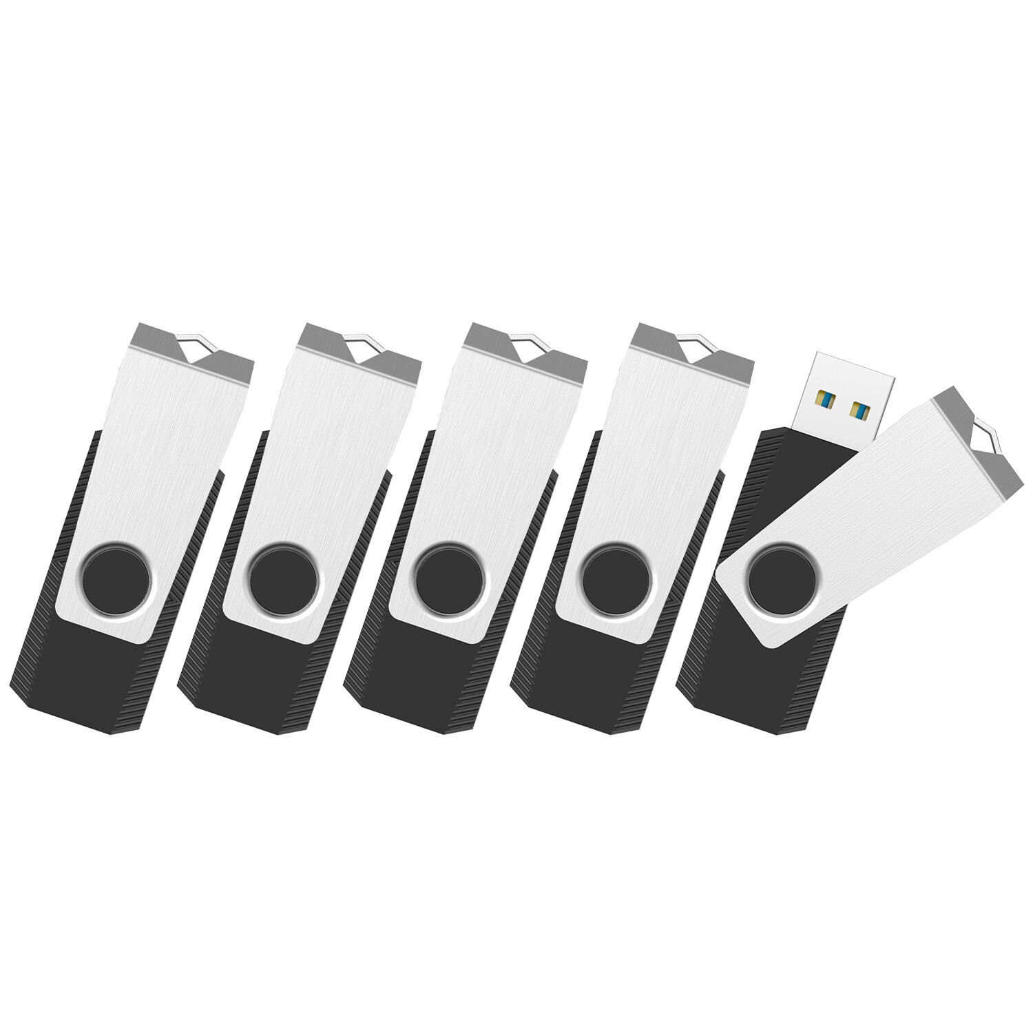 Bulk Sale Lot 1/ 5/ 10pcs USB 2.0 32GB 64GB 128GB Metal Swivel Style Flash Drive